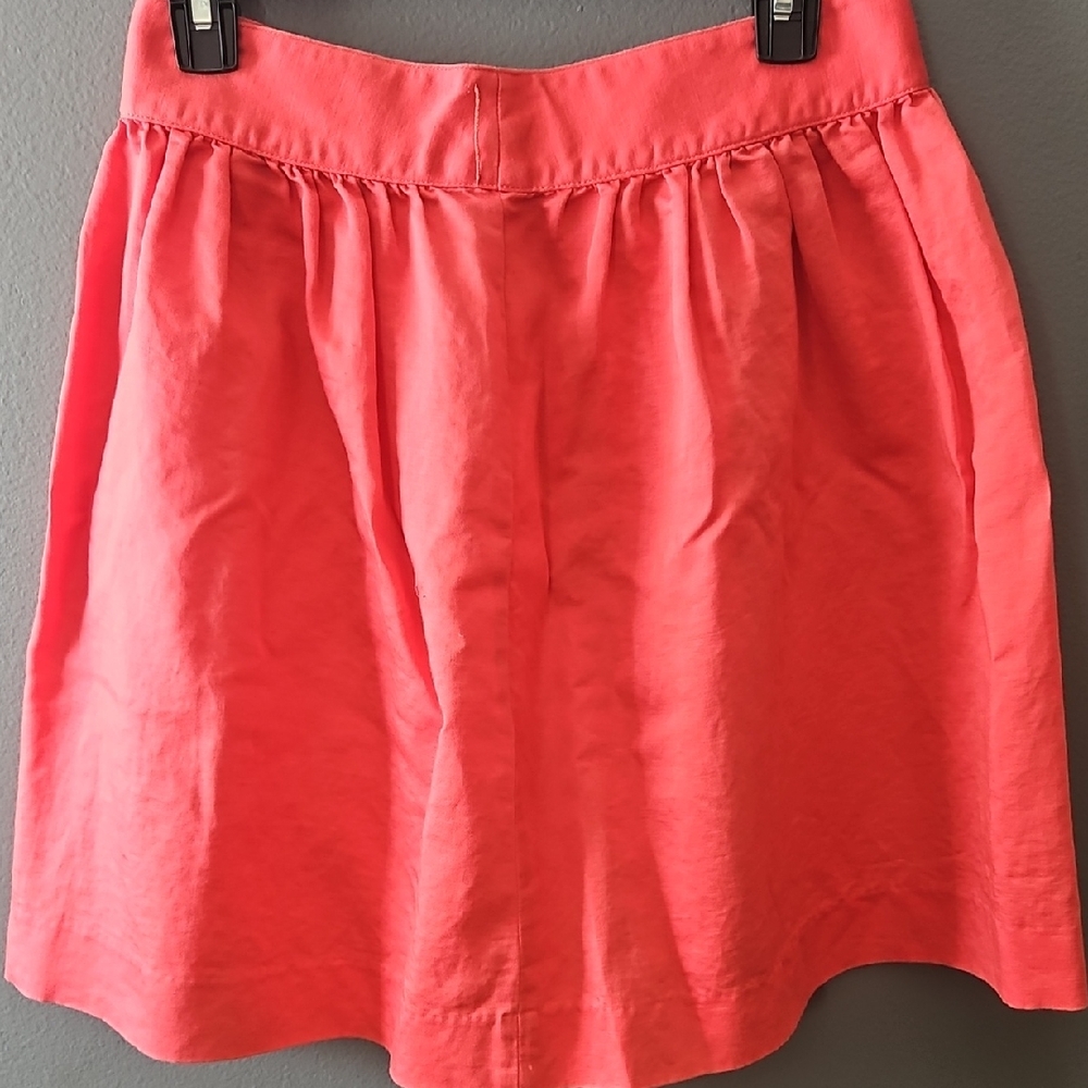 J. Crew Coral A-Line Skirt